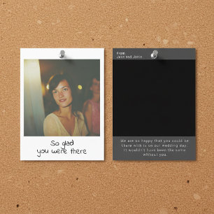 Carte Postale Prise de mémoire mariage rétro instantanée