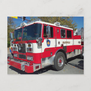 Carte Postale Prise D'Incendie À L'Écran