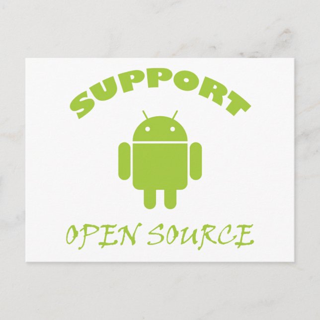 Carte Postale Prise en charge des robots Open Source (Devant)