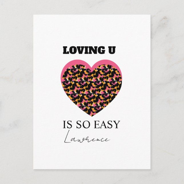 Carte Postale Prison Longue Distance Mignon Cœur Amour (Devant)