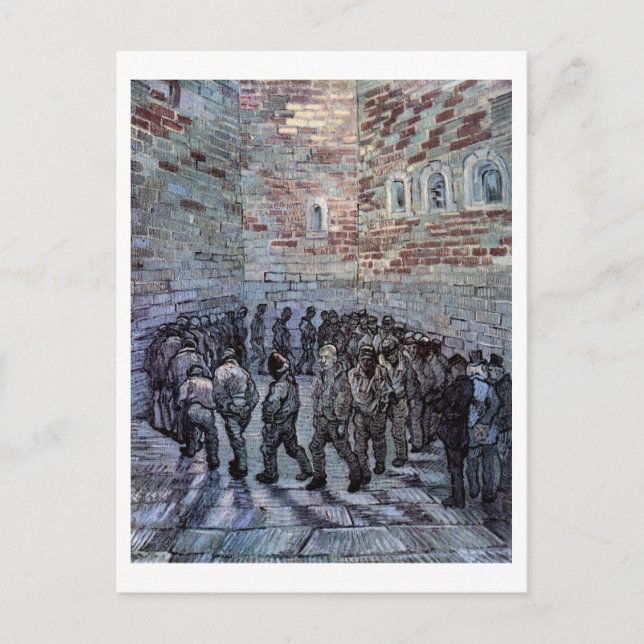 Carte Postale Prisonniers exerçant (après Doré)Van Gogh Art (Devant)