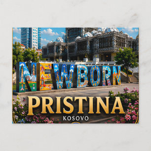 Carte Postale Pristina Kosovo Balkan Capitale Voyage 📍