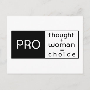 Carte postale Pro Choice