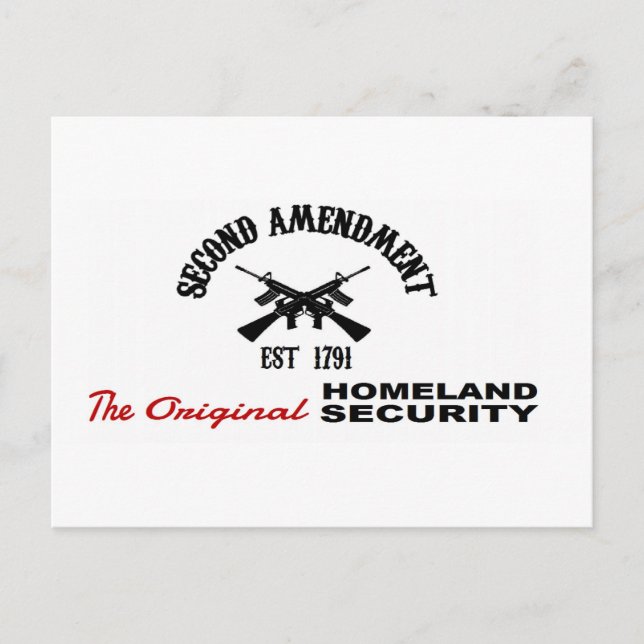Carte Postale PRO GUN : ORIGINAL HOMELAND SECURITY 2e AMENDEMENT (Devant)