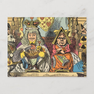 Carte Postale Procès d'Alice, le valet de cœur vintage