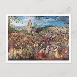 Carte Postale Procession au Calvaire, Pieter Bruegel