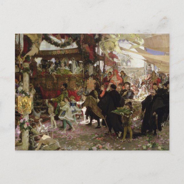 Carte Postale Procession baptismale du Prince Juan à Séville (Devant)