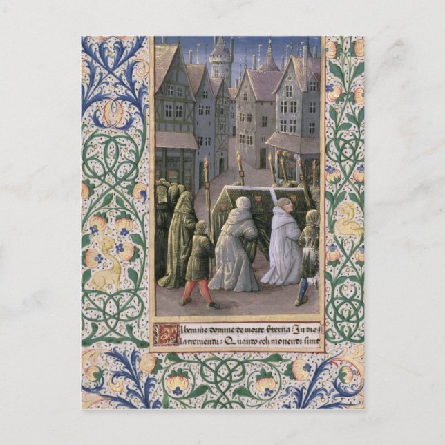 Carte Postale Procession d'inhumation (Devant)