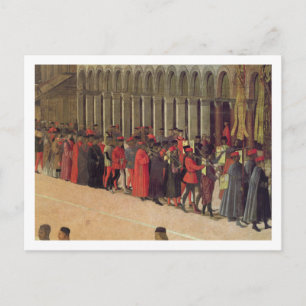 Carte Postale Procession en Carré de Saint-Marc, détail de la mu