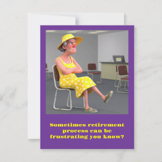 CARTE POSTALE " PROCESSUS DE RETRAITE AU BUREAU DES SOUS-FONCTIO