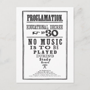 Carte Postale Proclamation 30