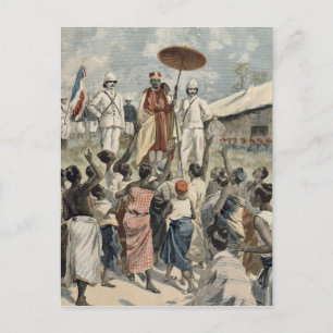 Carte Postale Proclamation du nouveau roi du Dahomey