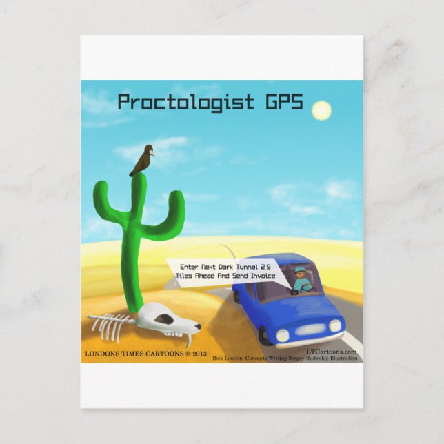 Carte Postale Proctologie Amusante (Devant)