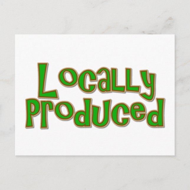 Carte Postale Produit localement (Devant)