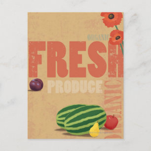 Carte Postale Produits biologiques