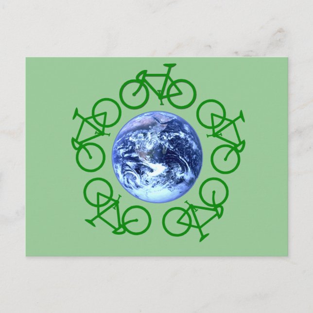 Carte Postale Produits de recyclage de vélos (Devant)