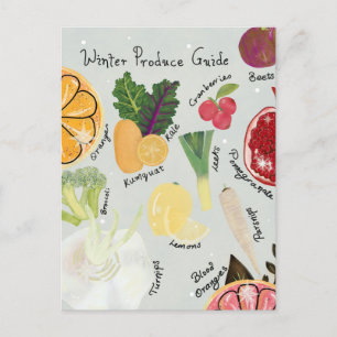 Carte Postale Produits d'hiver