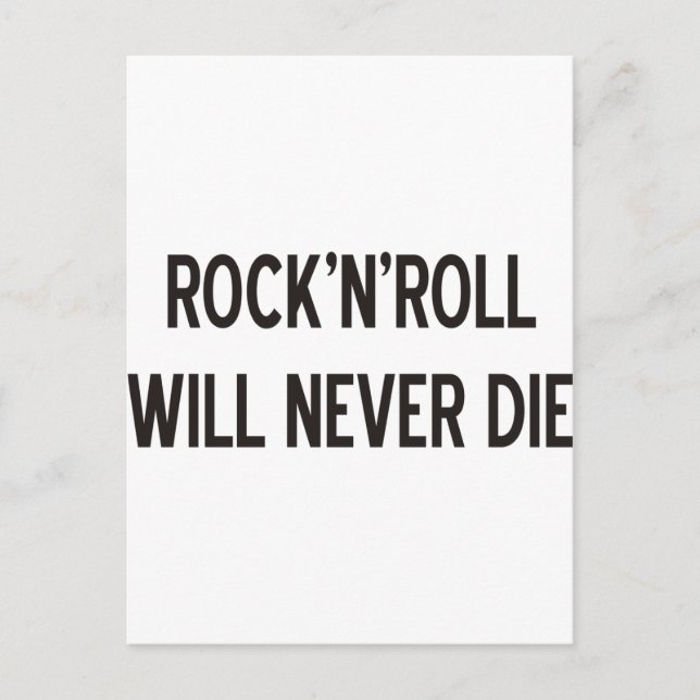 Carte Postale Produits et conceptions de Rock 'n' Roll ! (Devant)