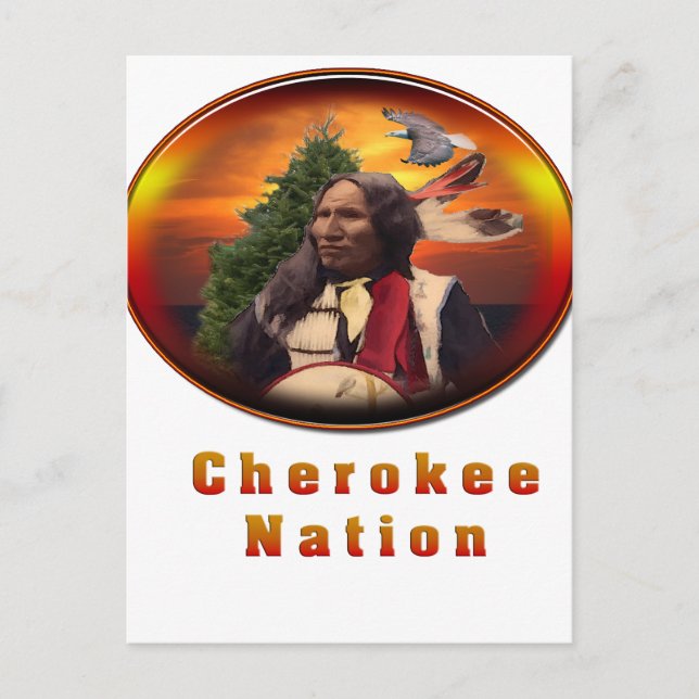 Carte Postale Produits indiens Cherokee (Devant)