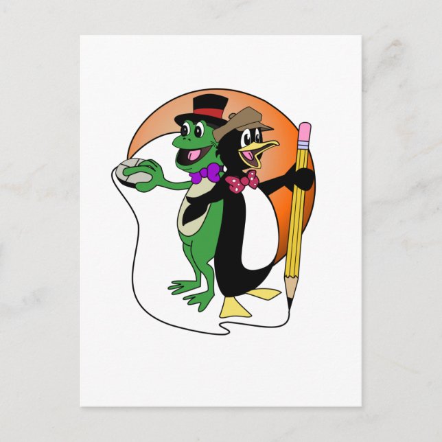 Carte Postale Produits Logo PenguinFrog (Devant)