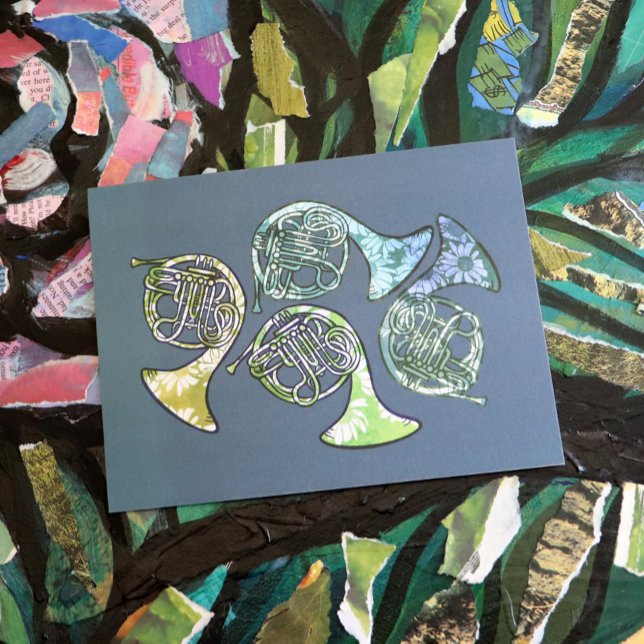 Carte Postale Professeur de classe de groupe de cuivres et de da (Créateur téléchargé)