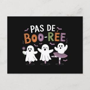Carte Postale Professeur de danse de ballet fantôme Pas de BOO-r