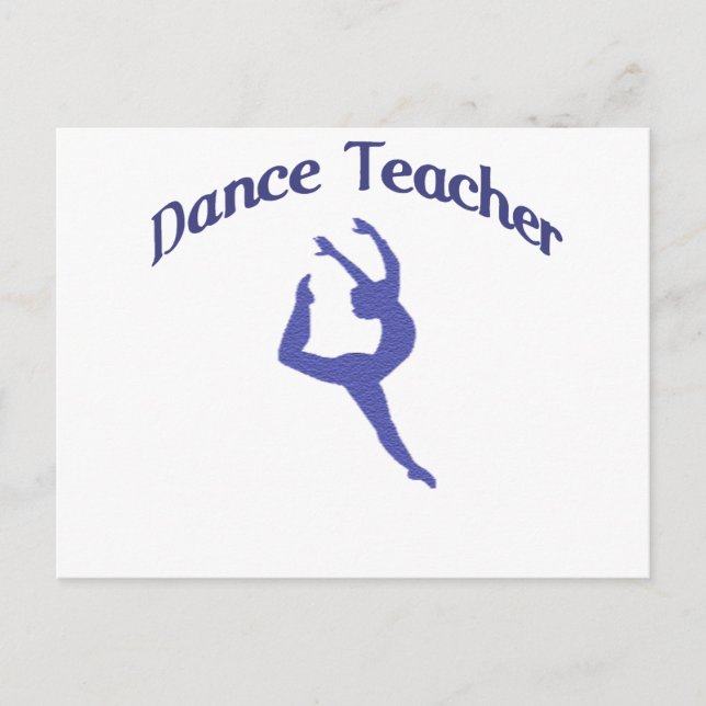 Carte Postale Professeur de danse Jete (Devant)