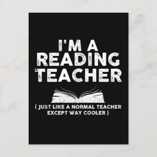 Carte Postale Professeur de lecture - Je suis professeur de lect
