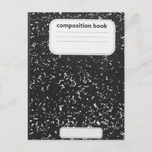 Carte Postale Professeur de livre de composition