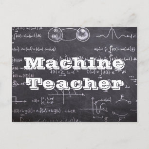 Carte Postale Professeur de machine