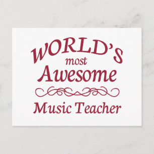 Carte Postale Professeur de musique le plus impressionnant du mo
