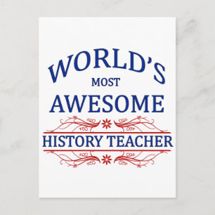 Carte Postale Professeur d'histoire le plus impressionnant du mo