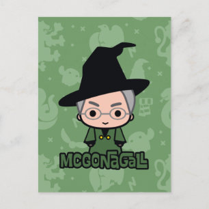 Carte Postale Professeur McGonagall Cartoon Character Art