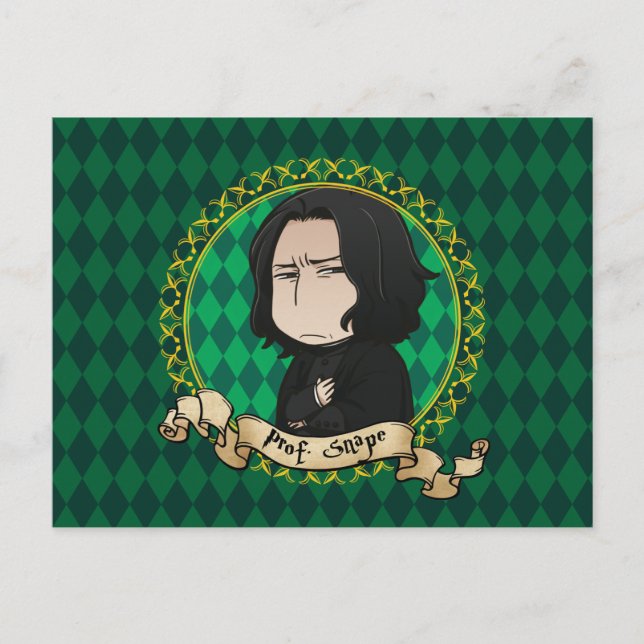 Carte Postale Professeur Snape en anime (Devant)