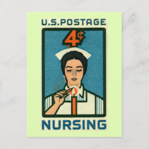 Carte Postale Profession infirmière Vintage