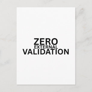 Carte Postale Professionnel de la validation externe zéro