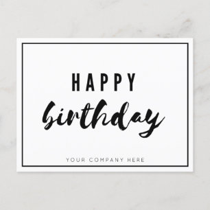 Carte Postale Professionnel Employé Joyeux Anniversaire  