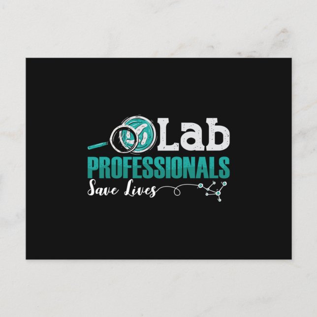 Carte Postale Professionnels du laboratoire Sauver des vies Tech (Devant)