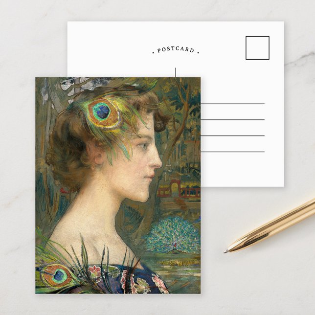 Carte Postale Profil Peacock | Edgard Maxence (Créateur téléchargé)