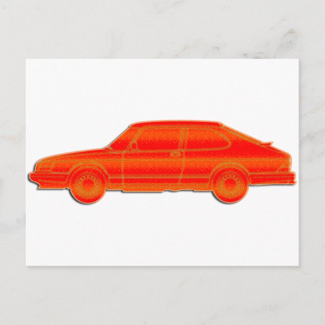 Carte Postale Profil Saab (Devant)