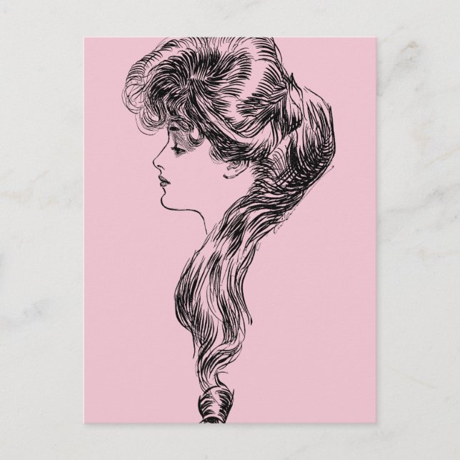 Carte Postale Profile Of A Gibson Girl, 1903 (Devant)