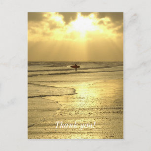 Carte Postale Profiter de la plage au coucher du soleil