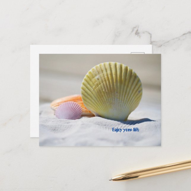 Carte Postale Profitez de votre vie (Devant/Arrière en situation)