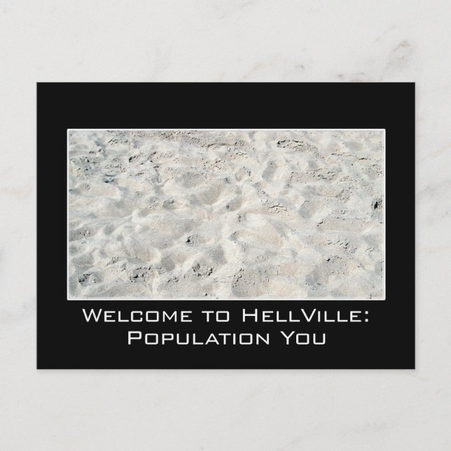 Carte Postale Profitez de votre voyage en enfer (Devant)