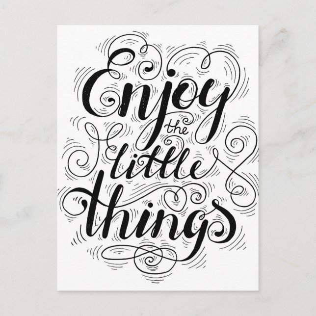 Carte Postale Profitez Des Petites Choses 1 (Devant)