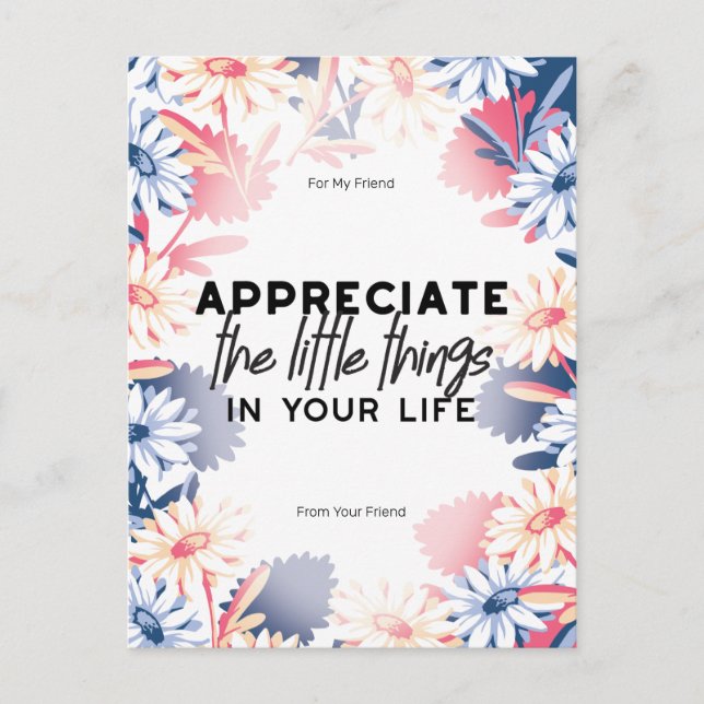 Carte Postale Profitez des petites citations (Devant)