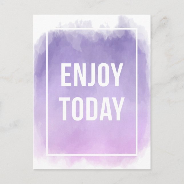 Carte Postale Profitez du devis motivationnel d'aujourd'hui (Devant)