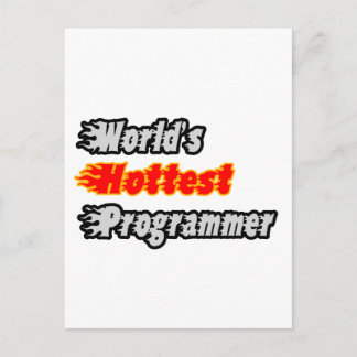 Carte Postale Programmeur le plus chaud du monde