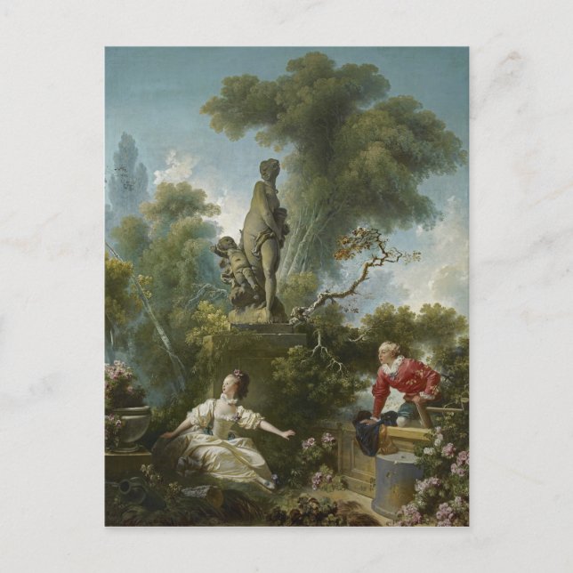 Carte Postale Progrès de l'amour : Le rendez-vous de Fragonard (Devant)