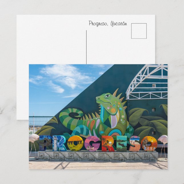 Carte postale Progreso, Yucatán (Devant / Derrière)